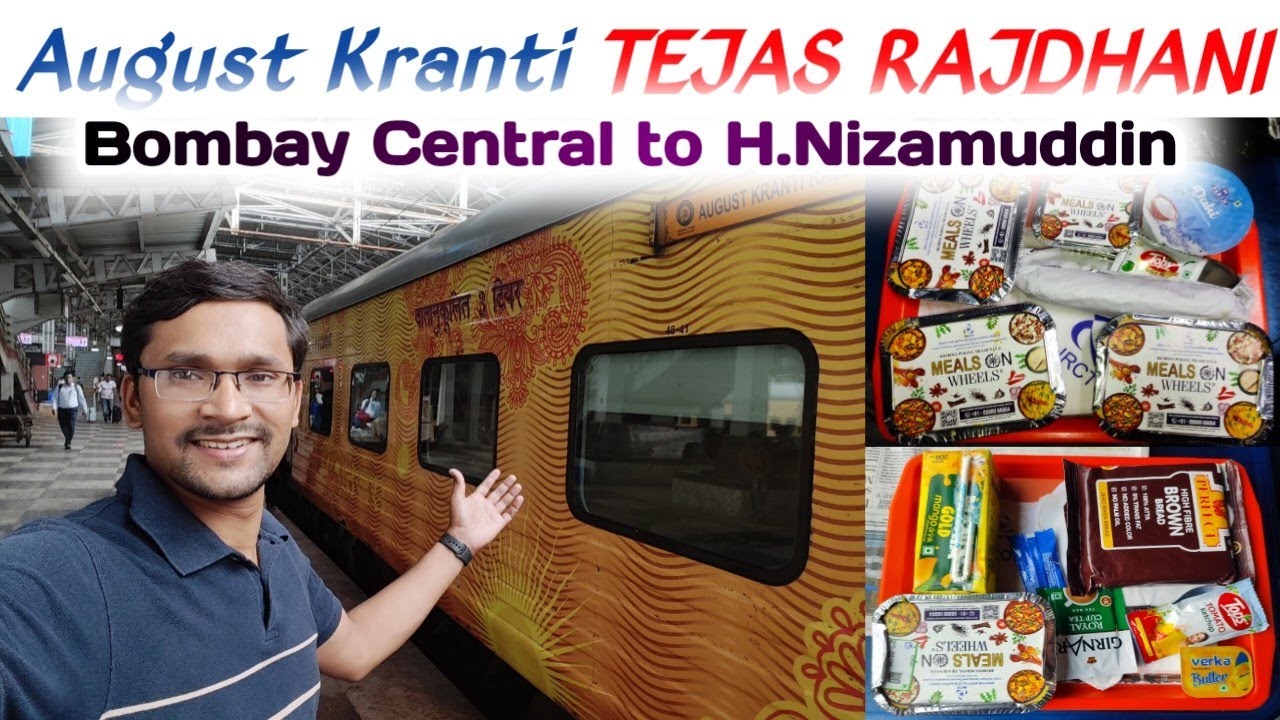 Mumbai to Nizamuddin 12953 August Kranti Tejas Rajdhani Express || Food Experience in Tejas Rajdhani