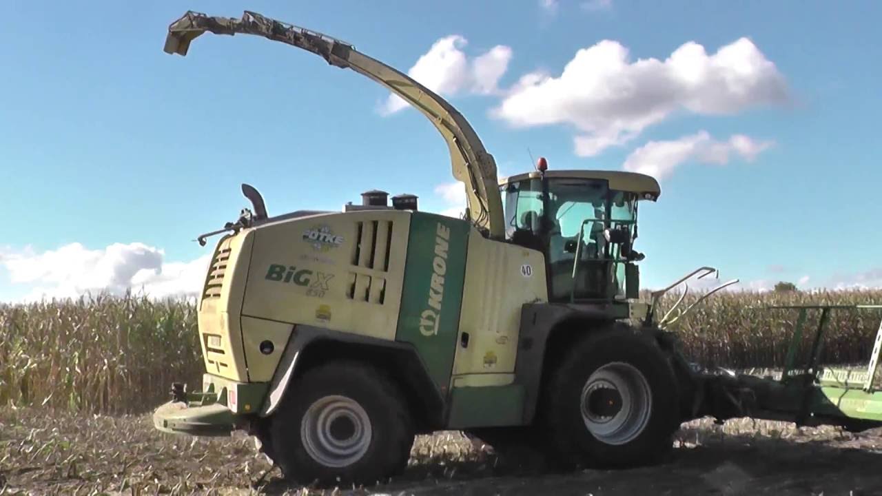 Maishäckseln 2016 mit ein neuen Krone Big X 850