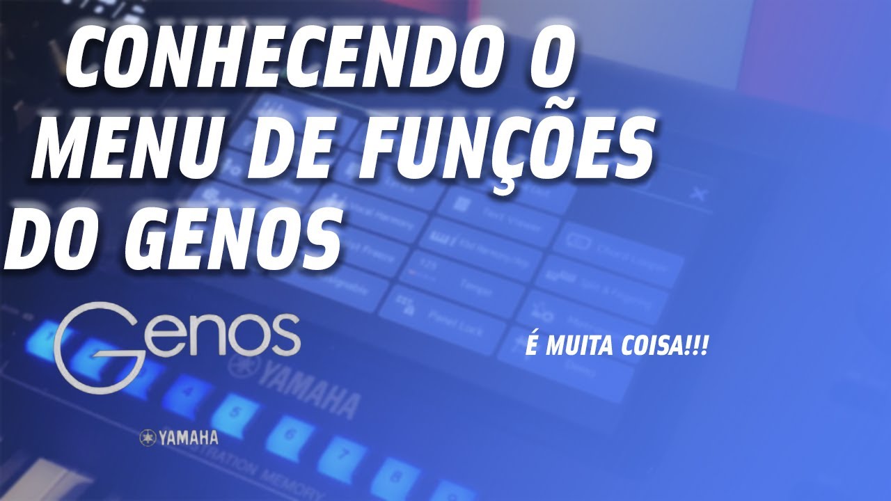 REVIEW COMPLETO DO MENU DE FUNÇÕES DO TECLADO GENOS - Pablin Teclas