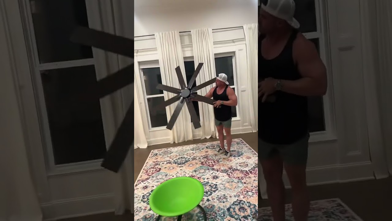 This large ceiling fan gives you two looks in one&mdash;reversible blades with a sleek black side or a