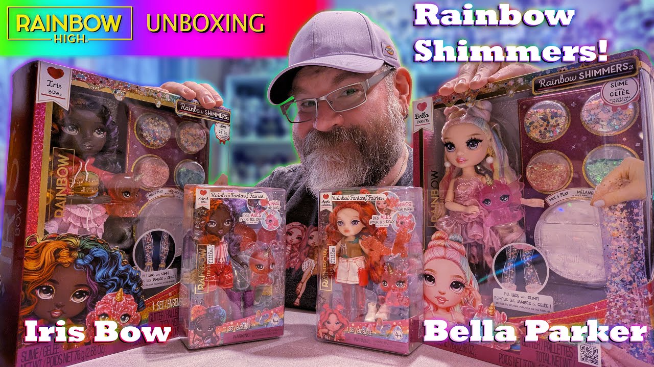Rainbow High Shimmers Iris & Bella Unboxing & Review PLUS Littles Fantasy Fairies Astrid & Apple