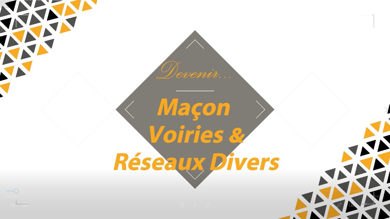 Devenir ma&ccedil;on Voirie et R&eacute;seaux Divers &agrave; l'ASSIFEP