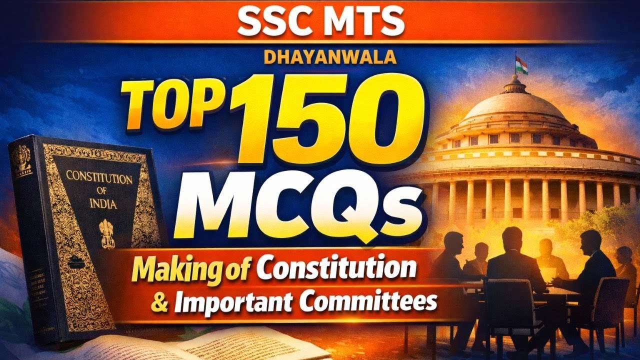 🔥 Day 30 topic 30 top 100 MCQ of Committees + Making of institution | SSC MTS 2025 |