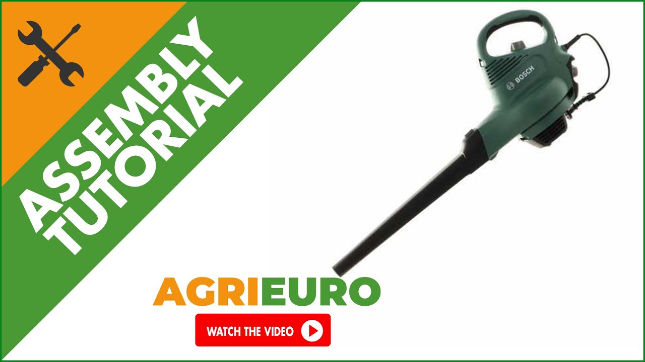 BOSCH Universal Garden Tidy leaf blower and vacuum - Assembly tutorial