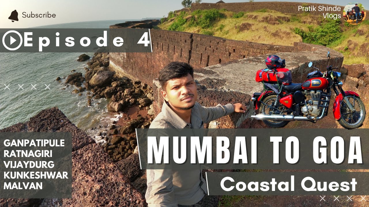 Mumbai to Goa Coastal Road | Day 4 | Ganpatipule to Malvan | Bike ride to Goa | Mumbai to Goa