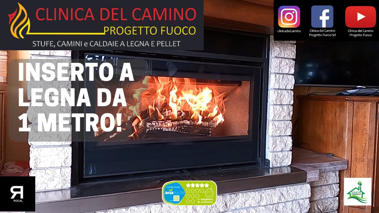 INSERTO a LEGNA DA UN METRO! ARC100 ROCAL, IL 4 STELLE PIù GRANDE SUL MERCATO!