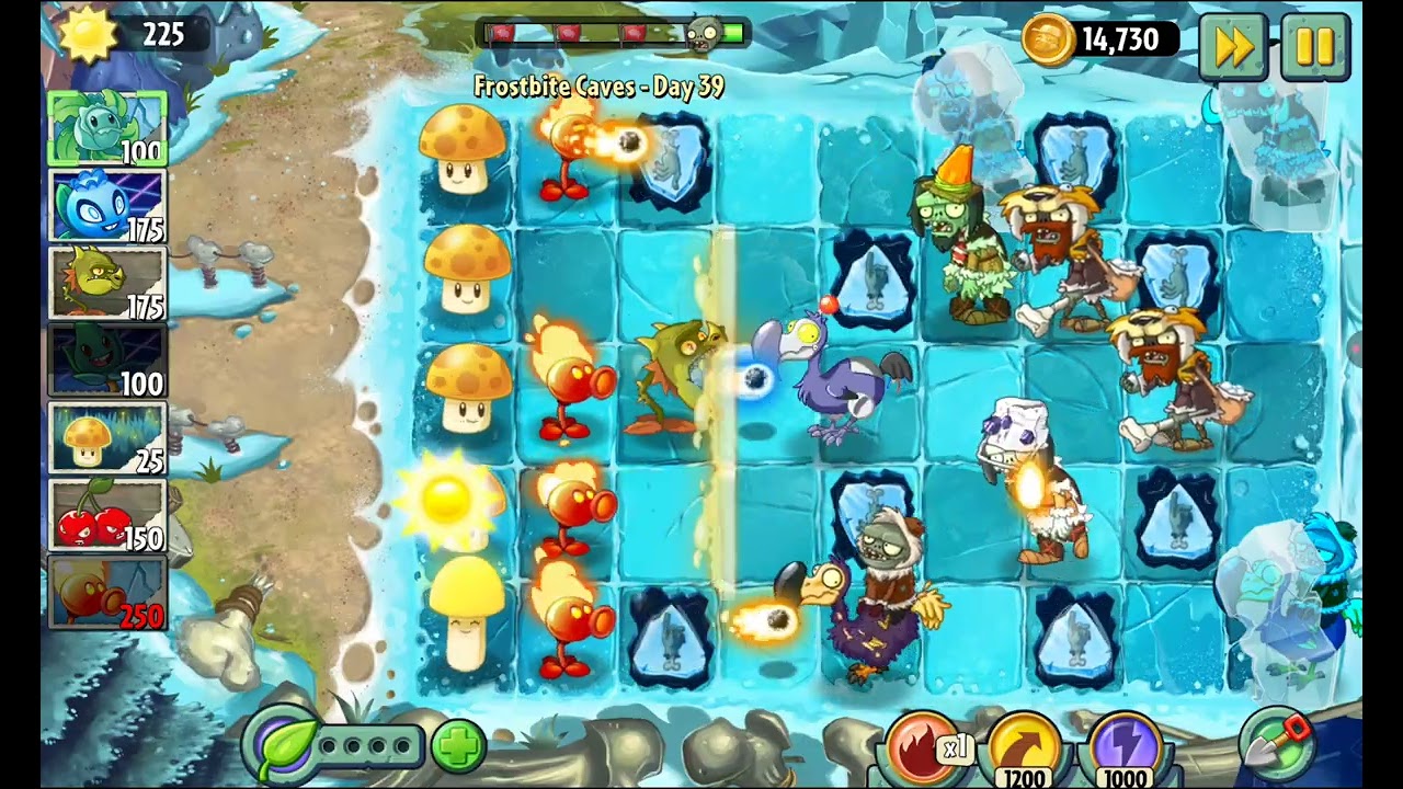 Pvz2 перерисовка продолжаем проходить ледниковый периуд