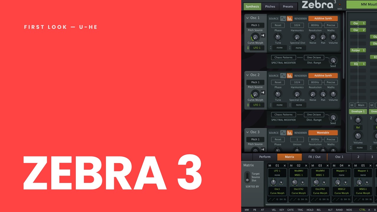 Вот и он... Первый взгляд на Zebra 3 от u-he!