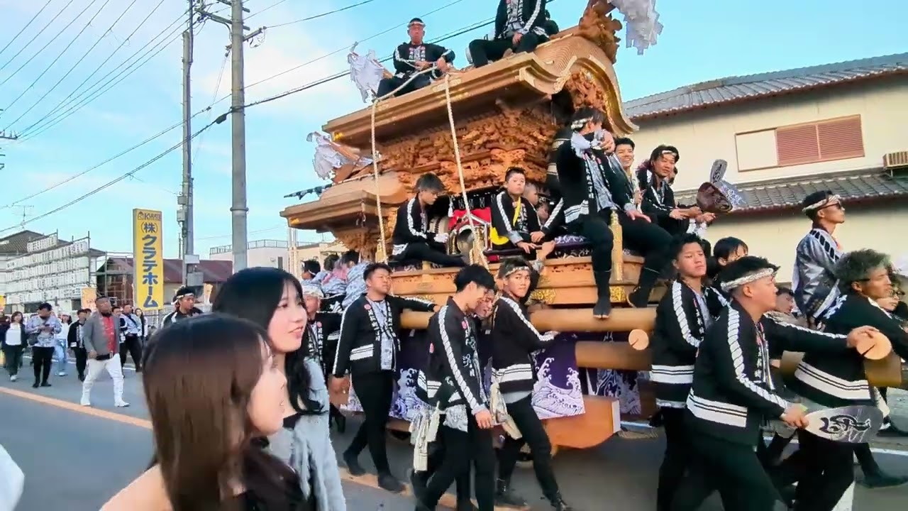 若一だんじり　道中