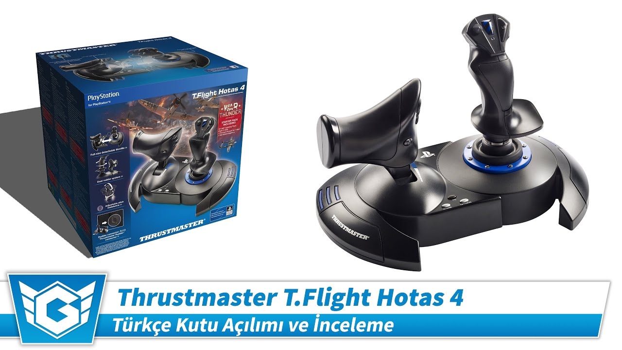 T.Flight Hotas 4 Uçak/Uçuş Joystick Seti | Türkçe Kutu Açılımı ve İnceleme | PS4 ve PC Uyumlu