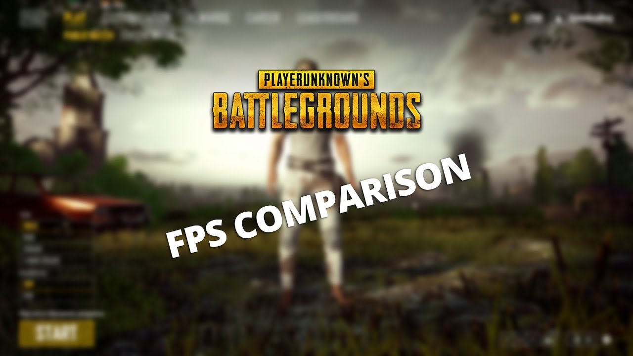 PUBG | Fps comparison (normal/test server)