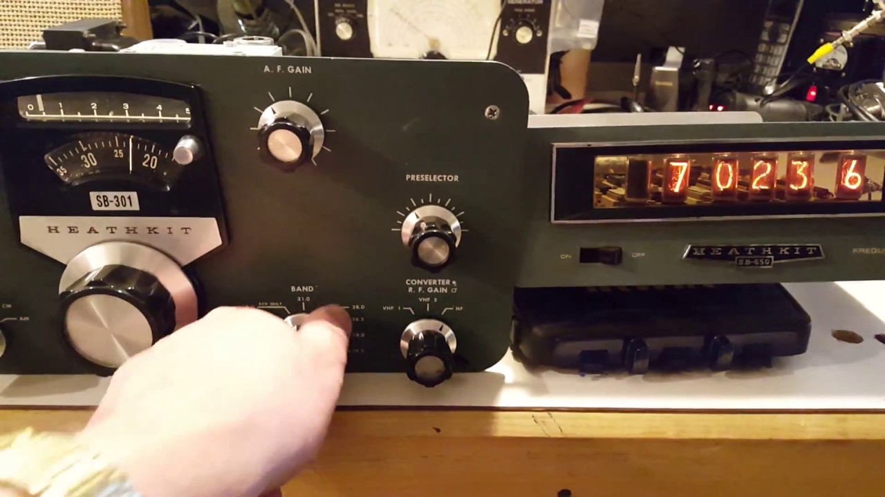 Heathkit SB-301 receiver with SB-650 Digital Display