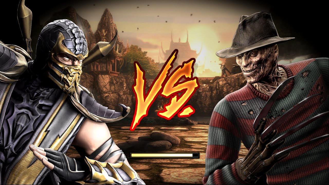 Scorpion VS Freddy Krueger Mortal kombat 9 (⌐■_■)😎🧜‍♂️