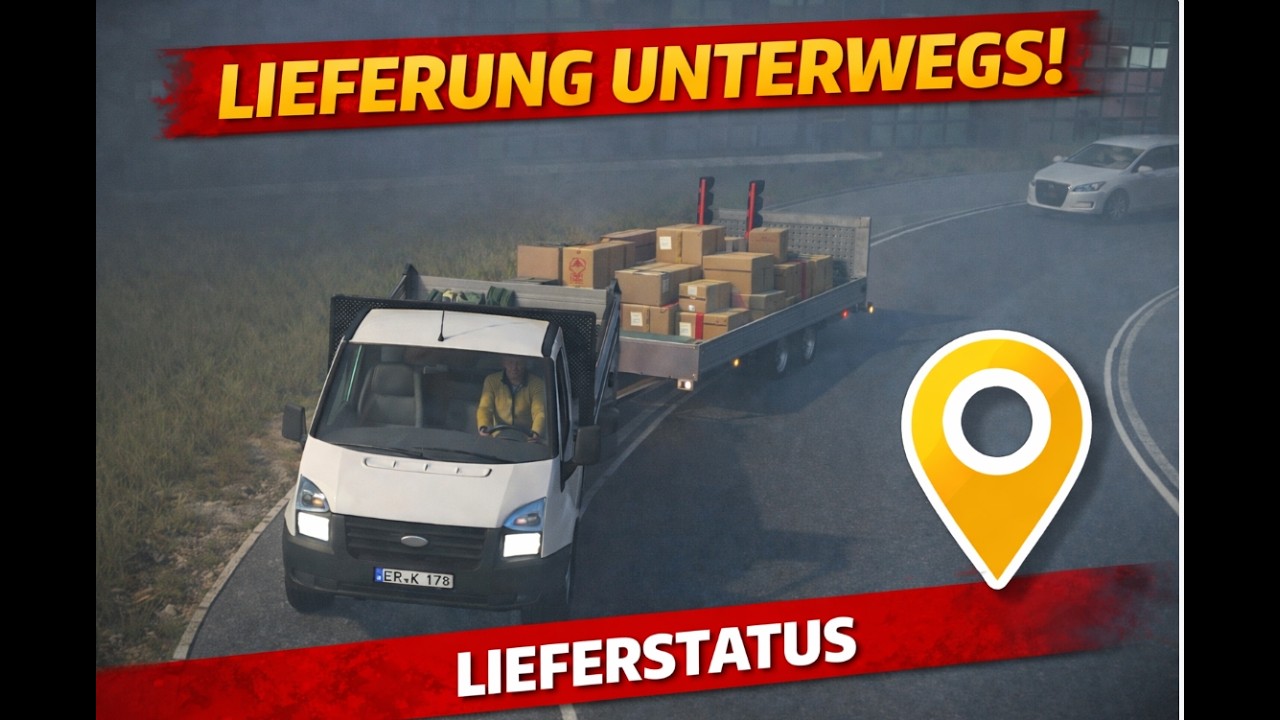 Lieferung unterwegs – Tour mit dem Transporter / LS25