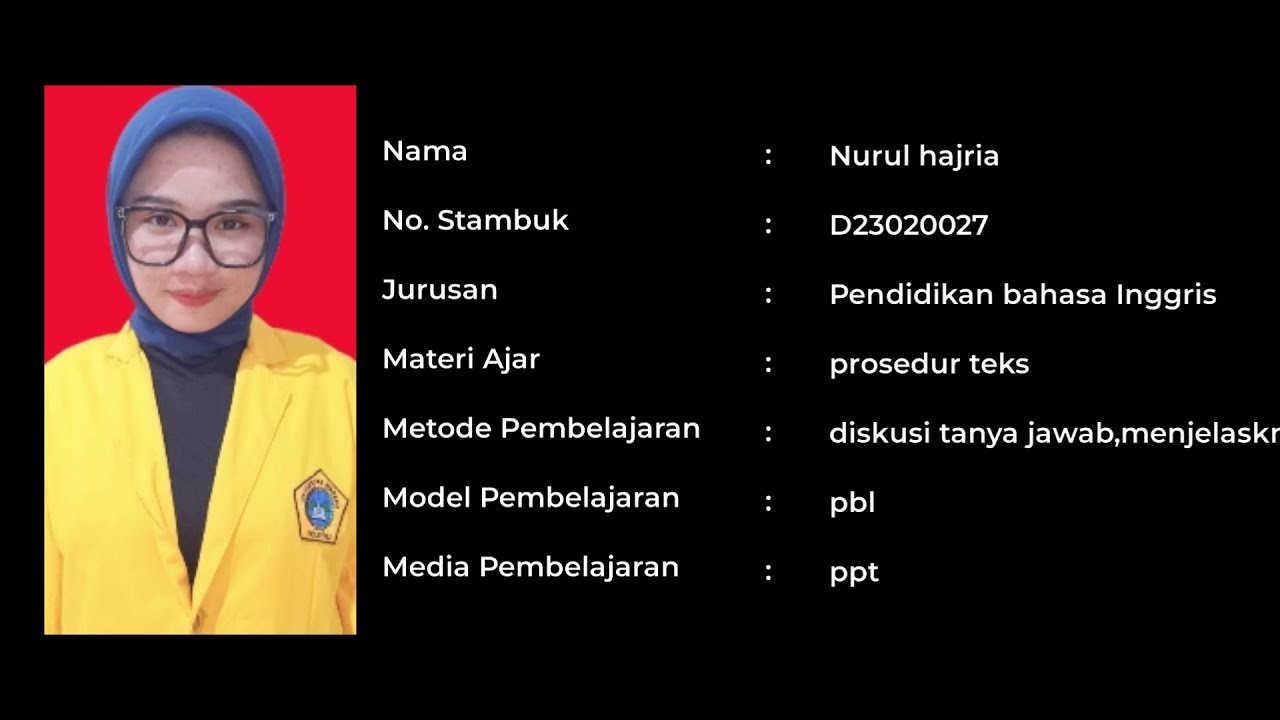 MICROTEACHING NURUL HAJRIAH_D23020027