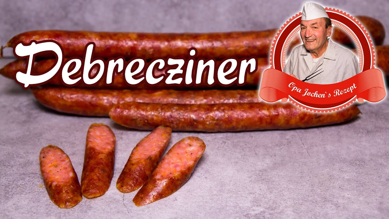 Debrecziner selber machen - Wurst selber machen - Opa Jochens Rezept