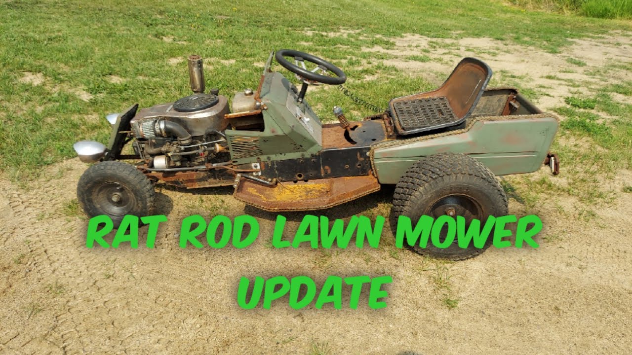 Rat rod lawnmower update.