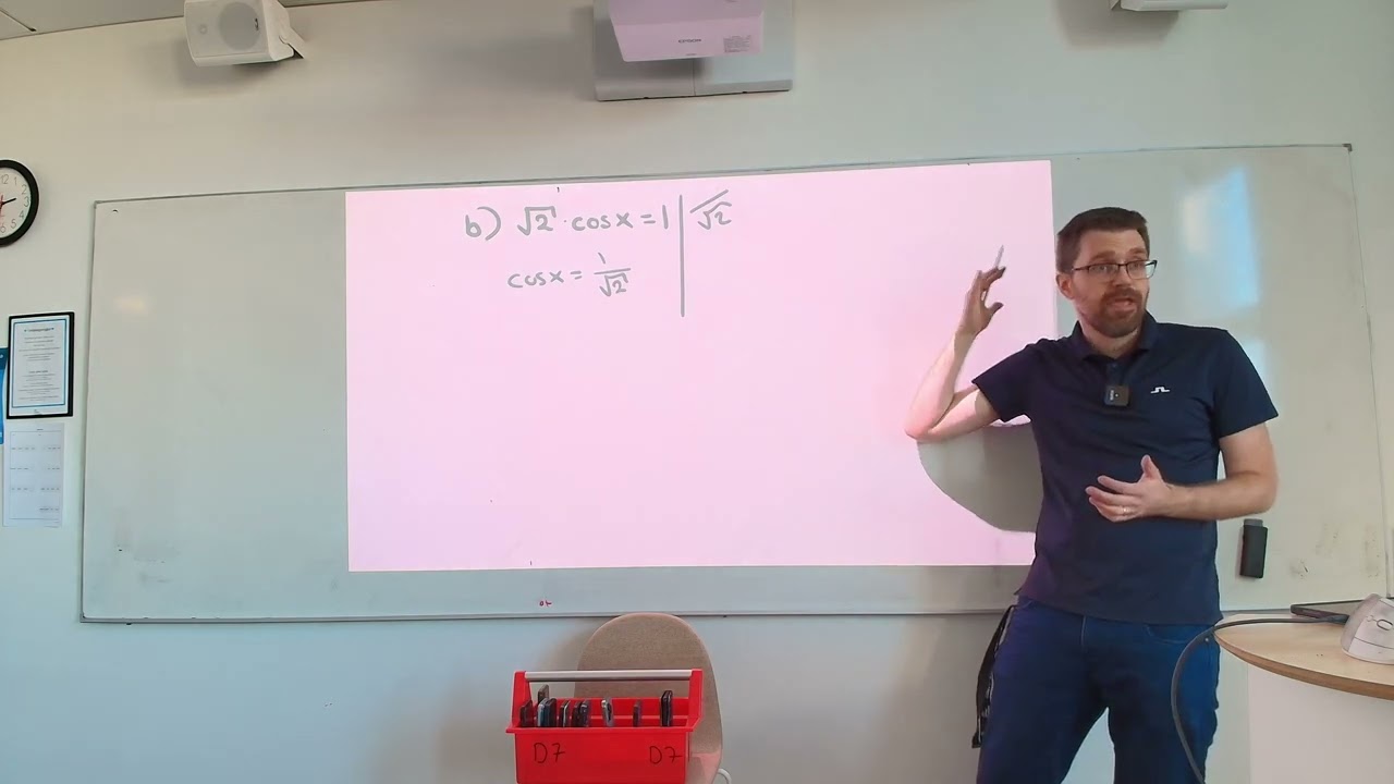 Matematik 3c. Trigonometriska ekvationer (med enhetscirkeln)