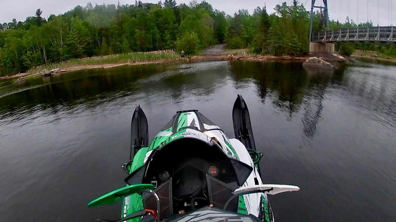 WATERCROSS FAIL!!!  440 rev and 600 sno pro waterskipping