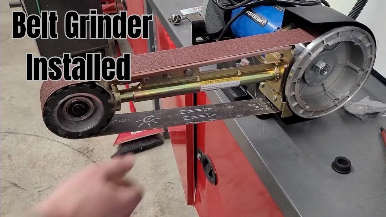 Installing a Belt Grinder Attachment on Bench Grinder!!