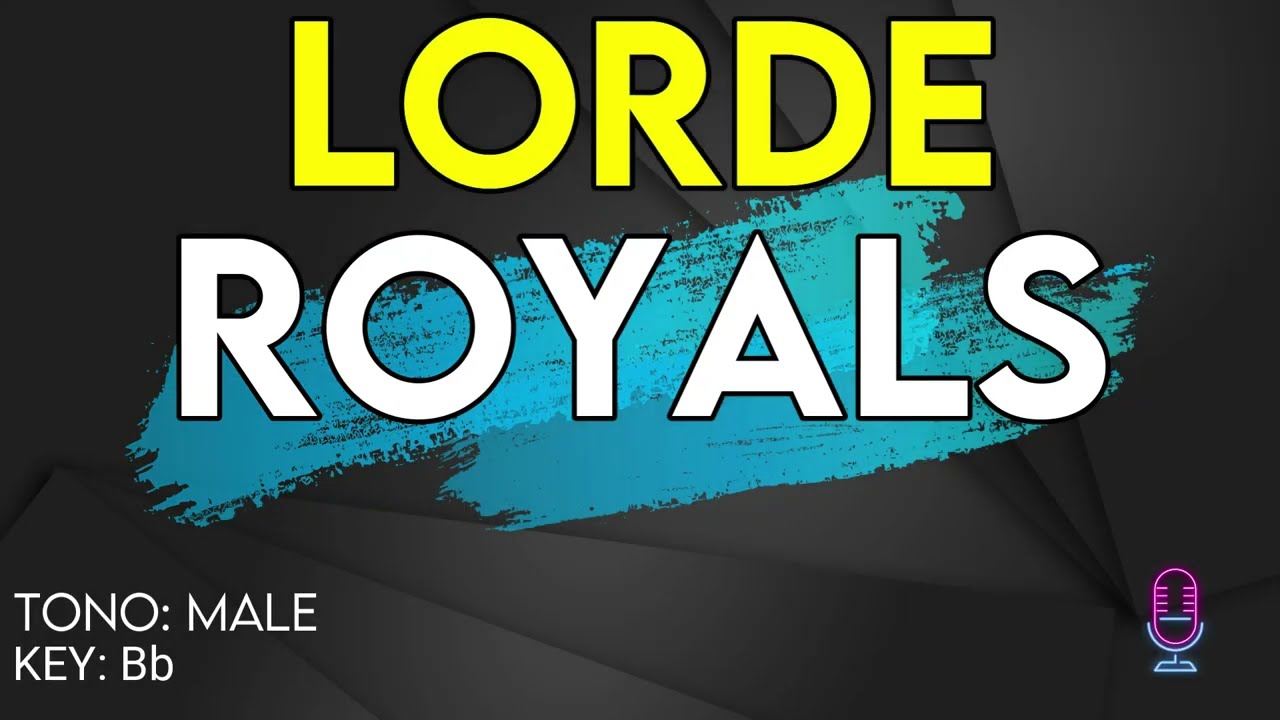 Lorde - Royals - Karaoke Instrumental - Male