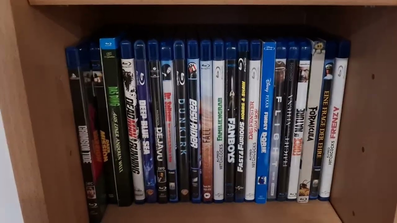 Overview meiner BluRay-Discs im Wohnzimmer (Stand Dezember 2025) 