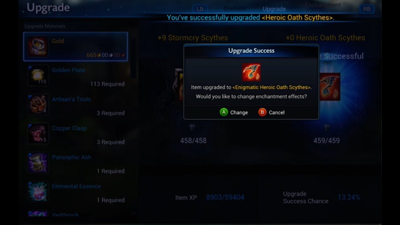 Tera Getting Heroic Oath Scythes End Game Weapon! (Witout Running EndGame Dung)