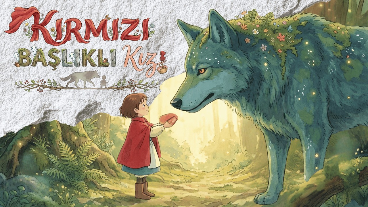 🐺 Красная Шапочка 🌿 I Жемчужные сказки (Поучительные сказки - 4K в стиле Ghibli)