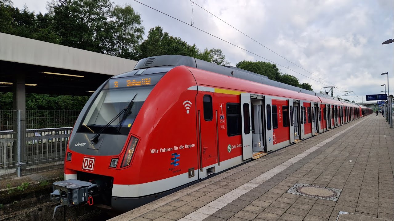 S-Bahn Stuttgart | Mitfahrt in der S1 von Stuttgart Hbf (hoch) bis Kirchheim (Teck) in der BR 430