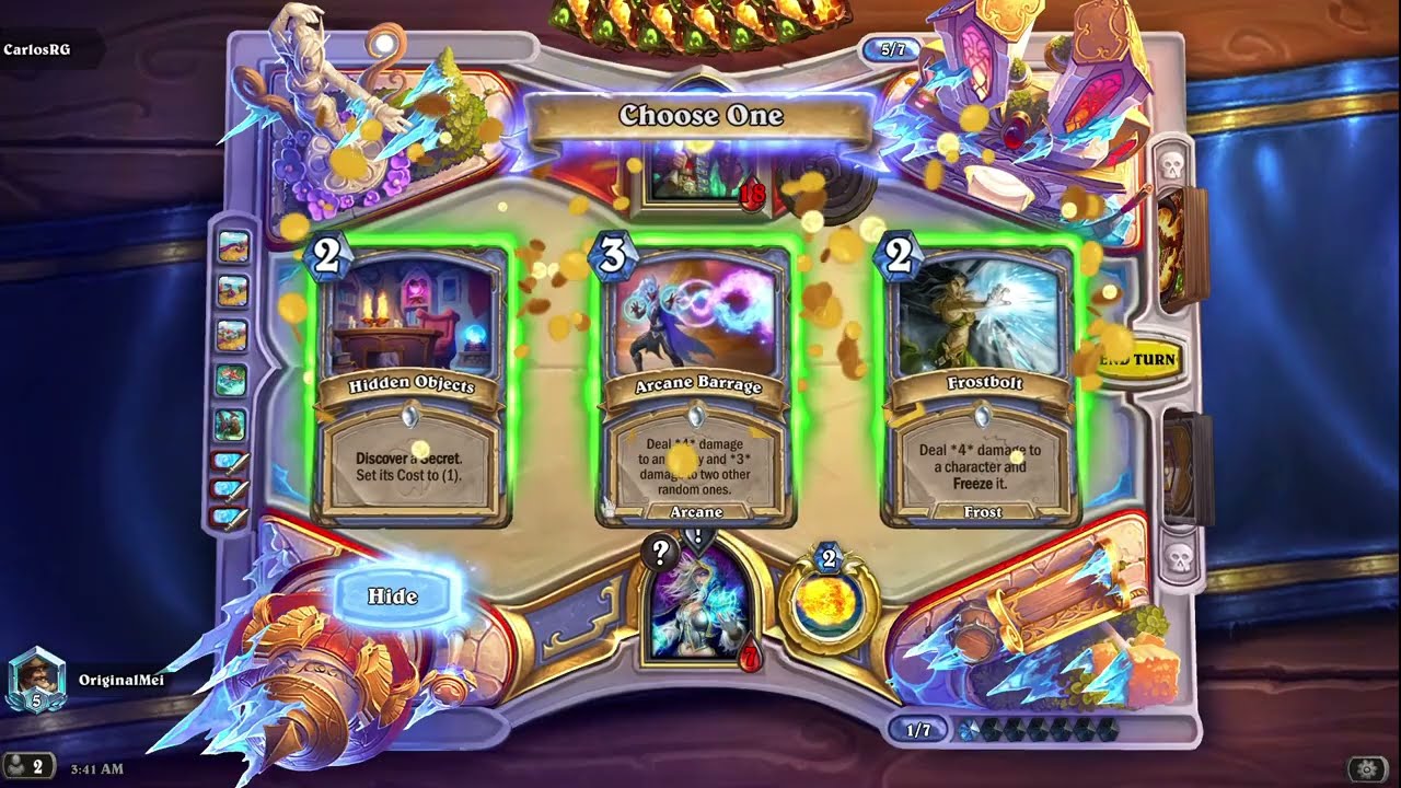 Deck challenge mage: play until you win! no concede!