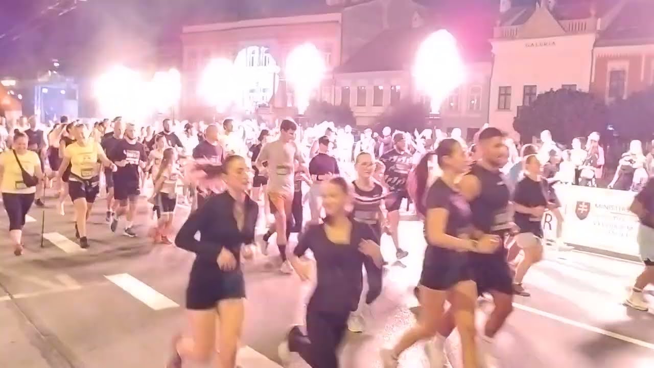 Presov Night Run 2025 - Mass Start