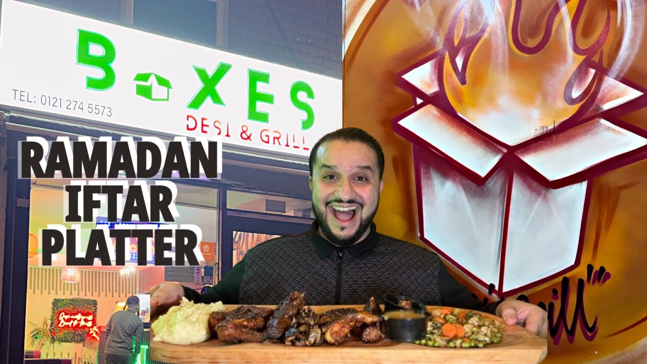 Desi And Grill Platter For Iftar In Birmingham | Iftar Preparations 2024 | Lamb Kebabs