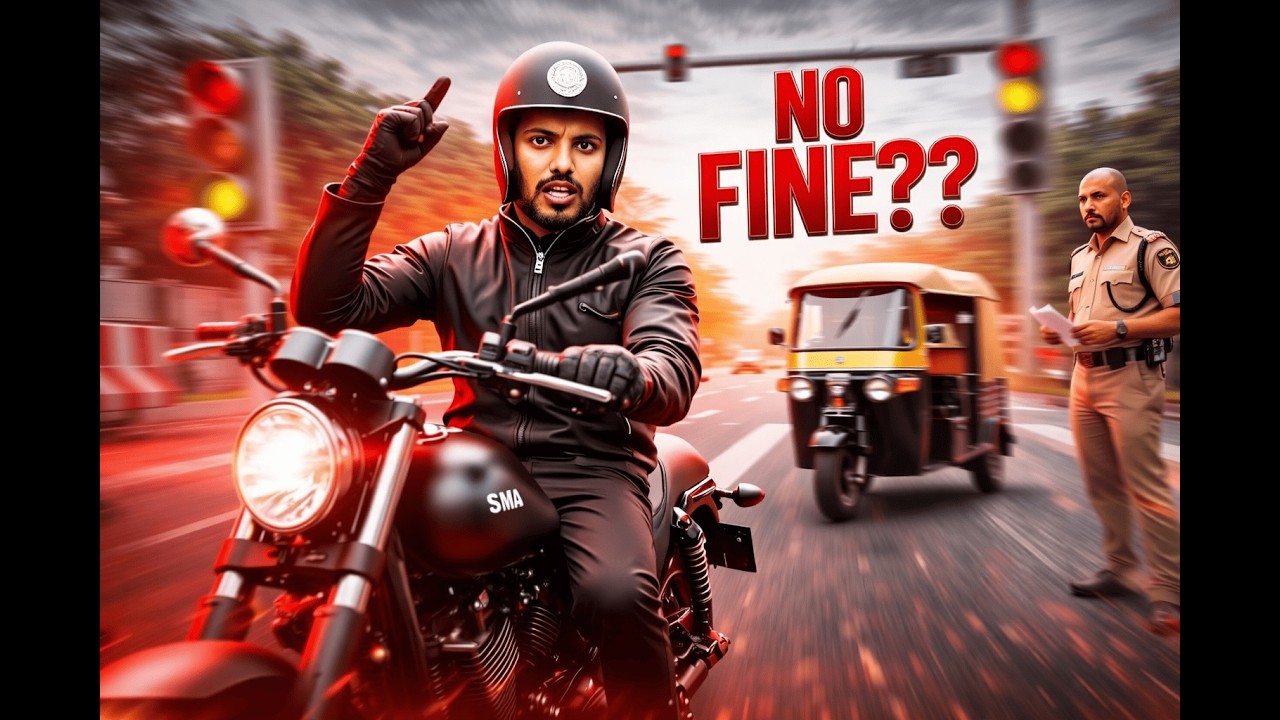 Signal Jumping Auto in Front of Police 😳 No Fine?r | Day 45 of 365