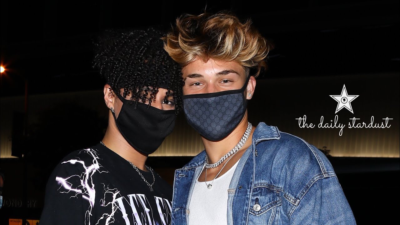Larray gives us a sneak peak to his NEW DISS TRACK while leaving dinner with boyfriend Brady Potter