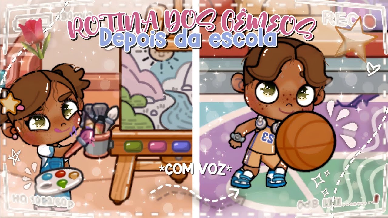 *AESTHETIC* ROTINA DOS GÊMEOS DEPOIS DA ESCOLA NO AVATAR WORLD!! 🏀🖌🎨 - *VOICED🎙* || AVATAR WORLD 🌏