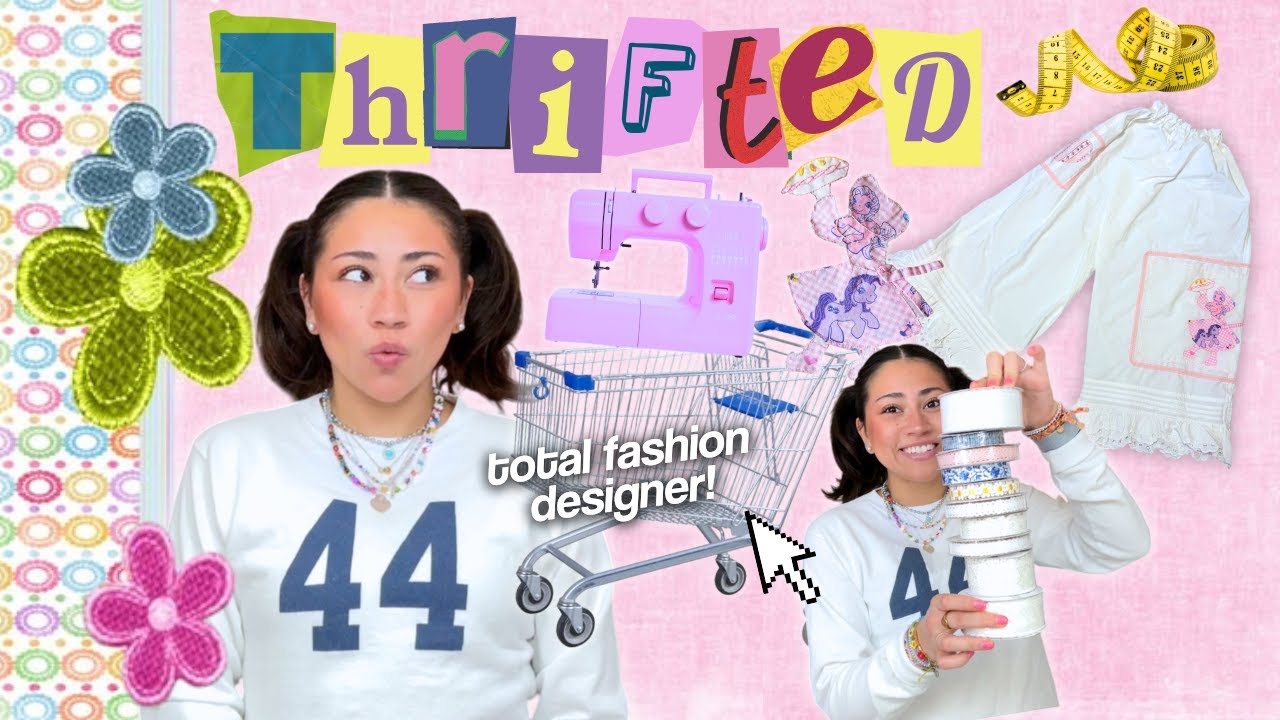 i DIYed my DREAM CLOSET ESSENTIAL! thrifting, sewing, & TOTAL fashion designing!