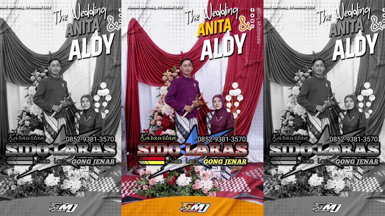 🔴LIVE SIDO LARAS || CAHAYA AUDIO SOUNDSYSTEM || GMJ MULTIMEDIA || WEDDING ANITA & ALDY