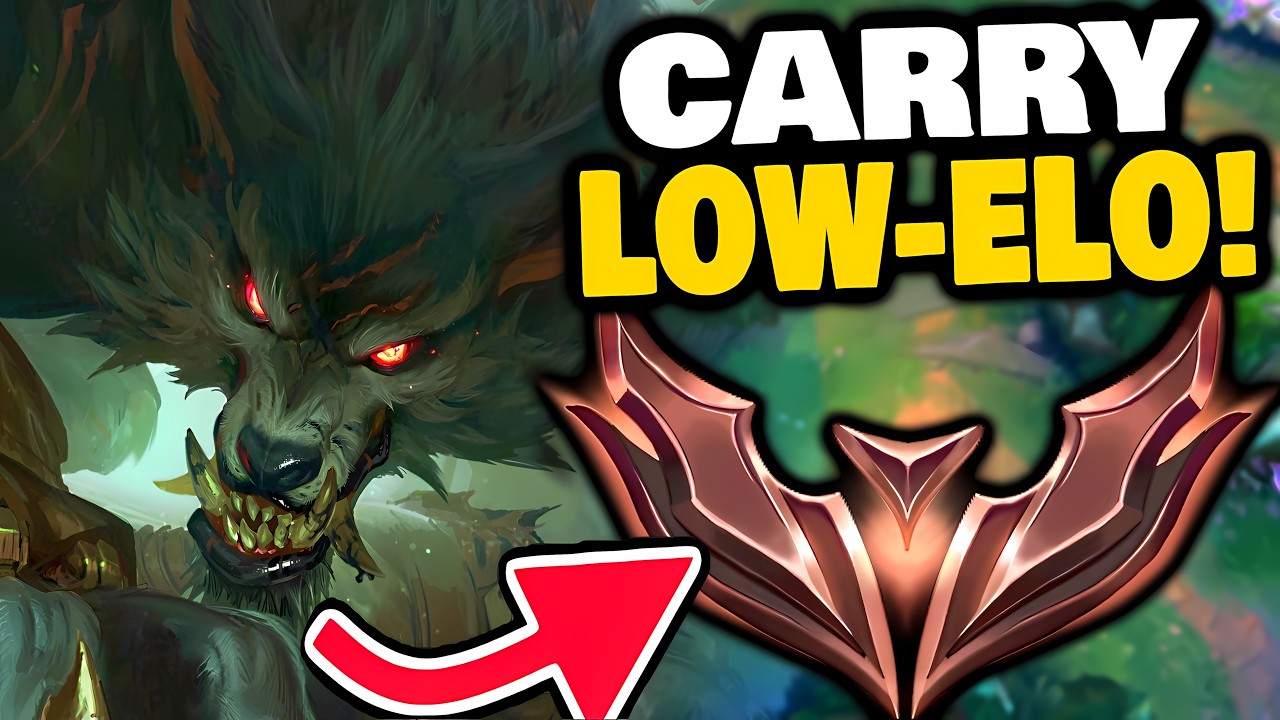WARWICK is the BEST low elo JUNGLER to CARRY!!