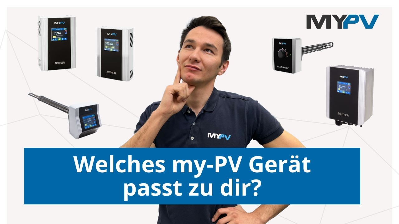 Warmwasser und Heizen mit Photovoltaik: Welches my-PV Produkt passt zu dir?