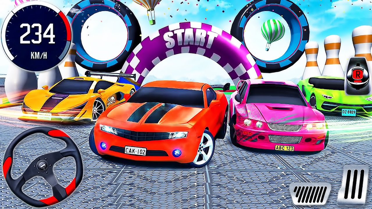 Impossible GT Car Stunt Racing Simulator - Muscle Car Mega Tracks Races 3D - Android GamePlay #6