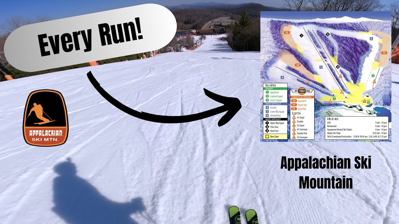 A Tour of Appalachian Ski Mountain - Every Run POV!