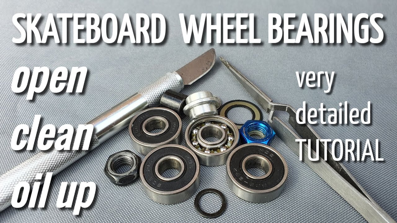 HOW TO CLEAN AND OIL ELECTRIC SKATEBOARD BEARINGS.