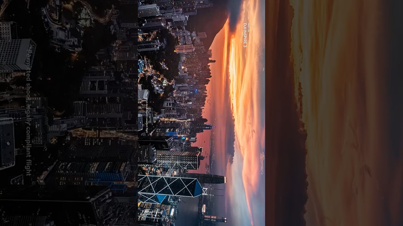 Гонконгский небесный пейзаж в 8K, воплощенный в кинематографе | Inspire 3