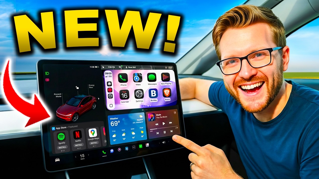 Масштабное обновление Tesla включает в себя невероятные новые функции!
