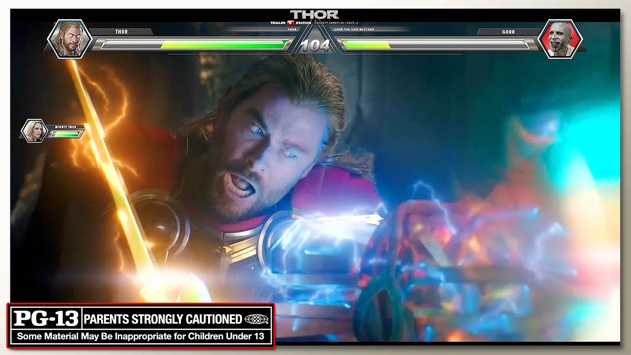 Thor vs Gorr with Healthbars