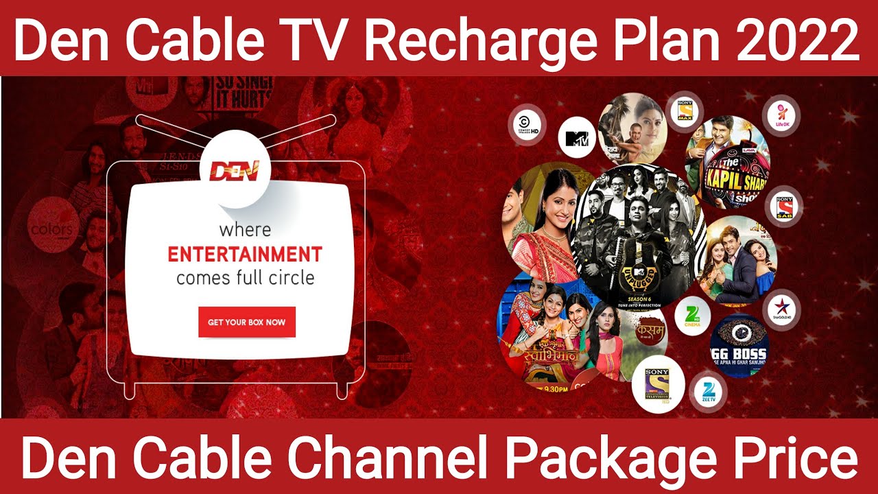 Den Cable Package Price List 2022 | Den Cable Recharge Plan | Den Cable Plans with HD Channel