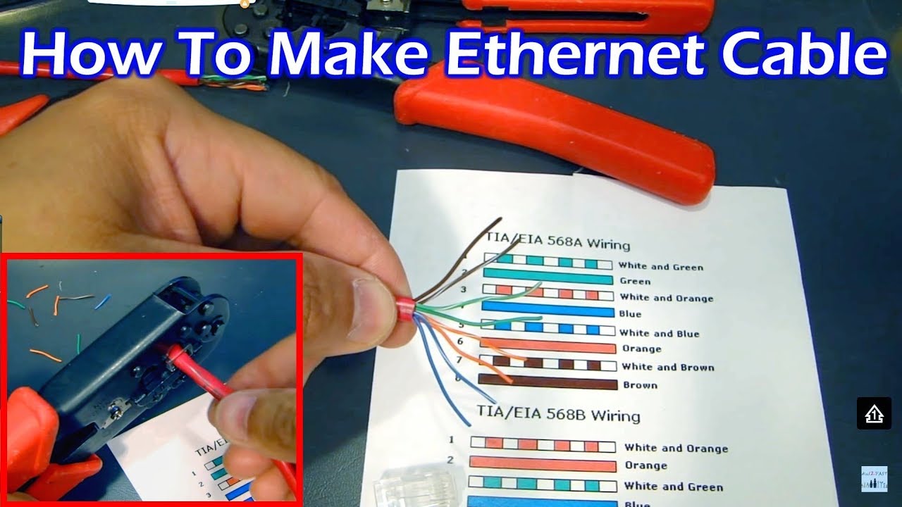 Как сделать Ethernet-кабель RJ45 &mdash; прямой и перекрестный