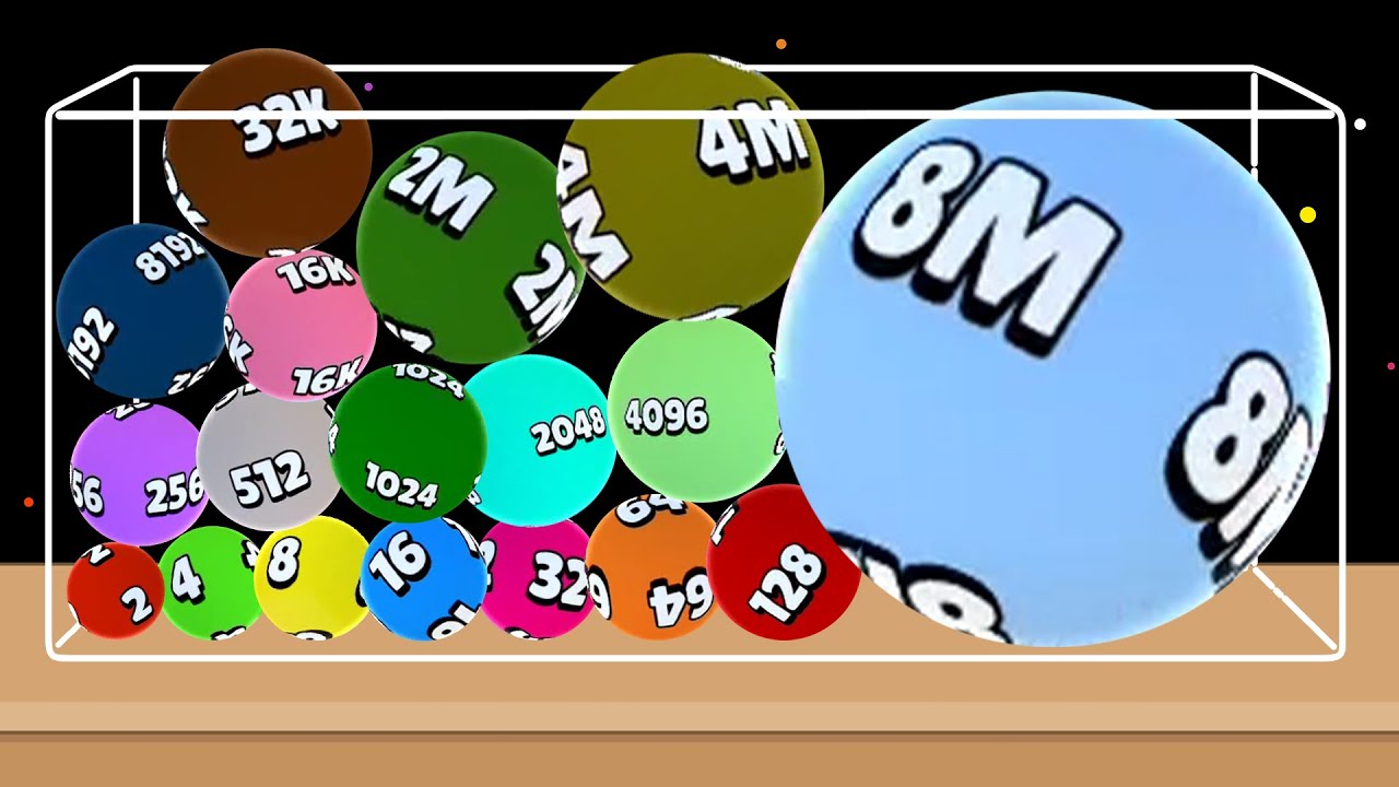 2048 BALLS MERGE: Number Game - Chain Balls, Push, Shoot, Merging Bigger, Watermelon 3D, Suika Balls