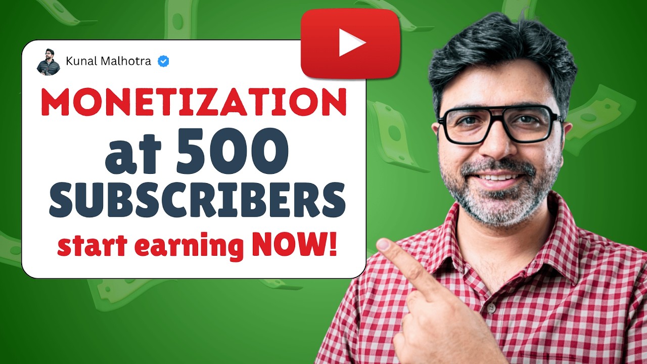 BIGGEST YouTube Monetization Update 2026 | Start Earning with 500 Subscribers Only