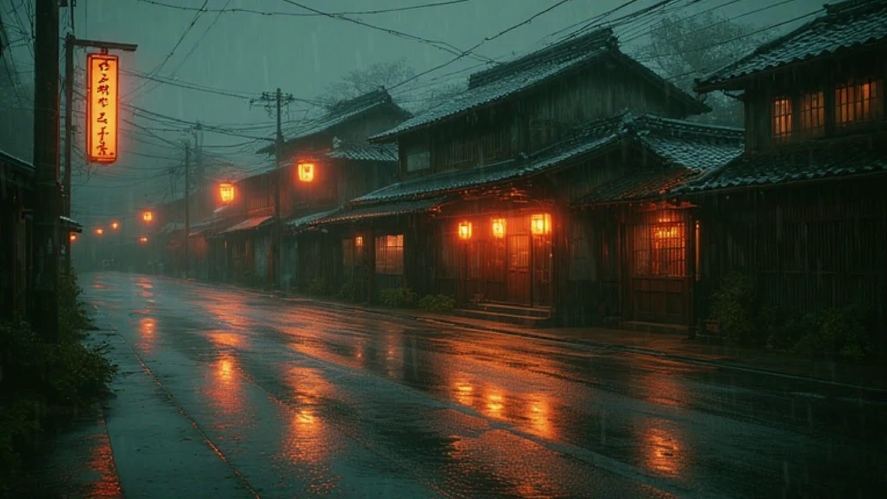 ☔ Lofi Japan Rain Nights 🎶 | Calm, Focus & Relax in Tokyo 🌧️
